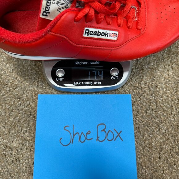 Reebok Princess Classic J95025 Sneakers US 11 Techy Red Leather Athletic Shoes - Picture 16 of 16